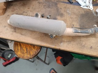 Tubo de escape Suzuki LTZ casero