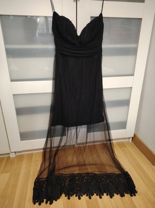 Vestido largo negro elegante