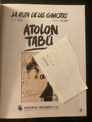 La ruta de las gaviotas. Atolón tabú.