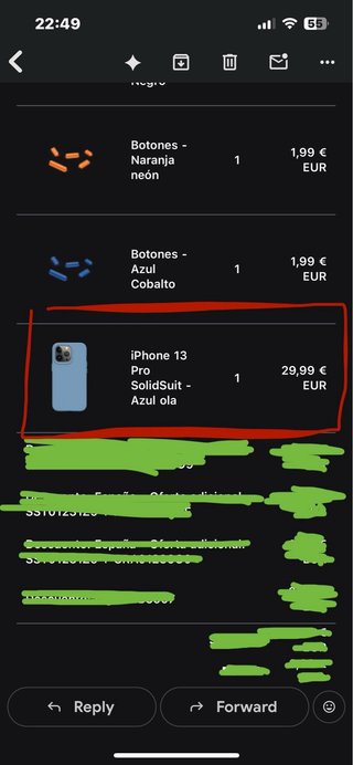 Funda Rhinoshield iPhone 13 Pro Azul Ola