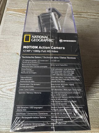 Cámara de Acción National Geographic 1080p