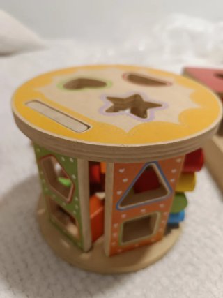 Juguete de madera clasificador de formas