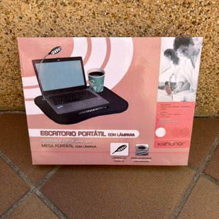 Escritorio Portátil Krhüner con Lámpara LED