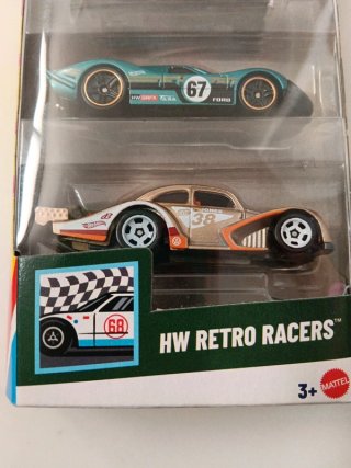 Pack 5 Coches Hot Wheels Retro Racers