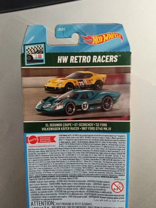 Pack 5 Coches Hot Wheels Retro Racers