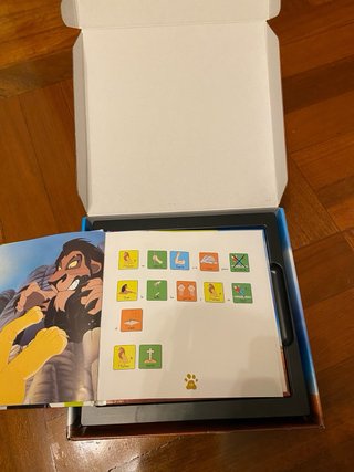 Cuento el Rey Leon. Con pictogramas.