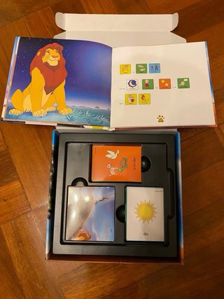 Cuento el Rey Leon. Con pictogramas.
