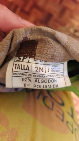 Chaqueta Militar Camuflaje Árido