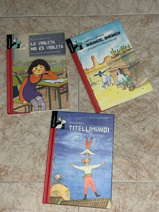 Lote de 3 libros infantiles en catalán