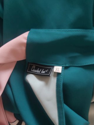 Vestido Anabel Lee Serpientes Verde Talla XL