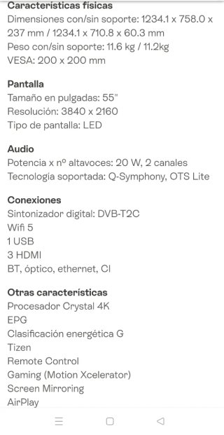 Samsung TU55DU7105KXXC Smart TV 55