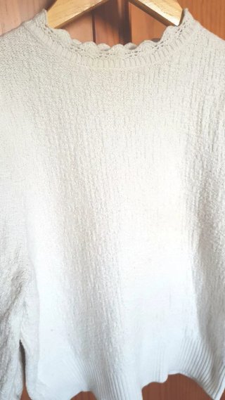 Dos prendas Pantalón vaquero y jersey punto grueso
