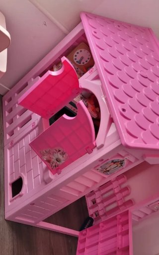 Casita de juegos infantil rosa princesas