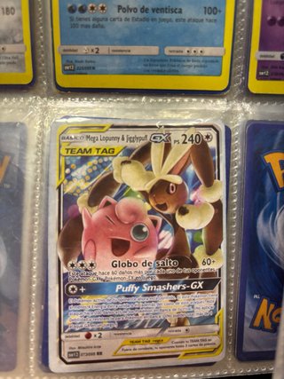 Carta Pokémon Mega Lopunny & Jigglypuff GX