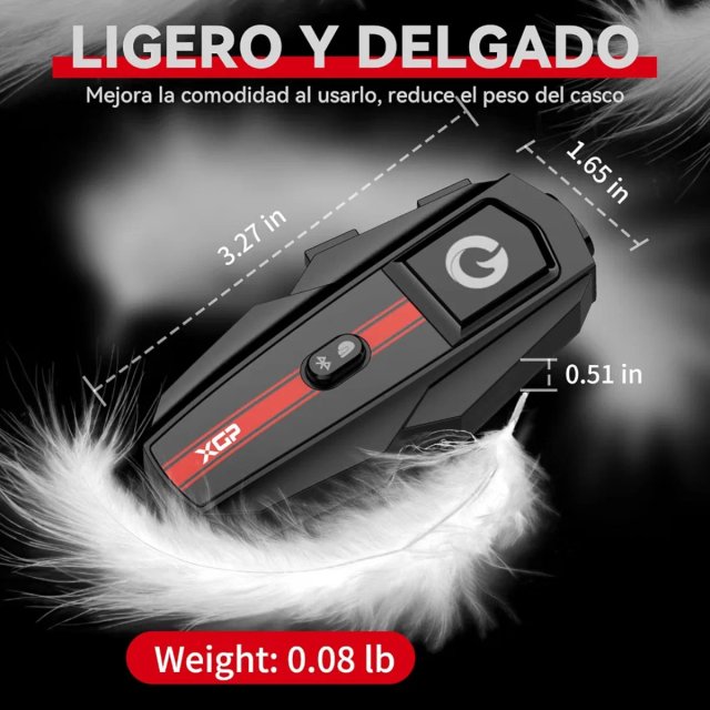 2 XGP Intercomunicador Moto Bluetooth