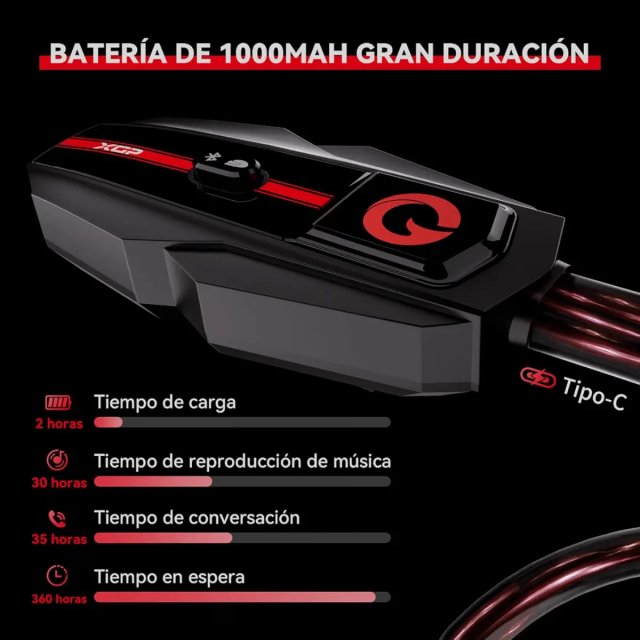 2 XGP Intercomunicador Moto Bluetooth