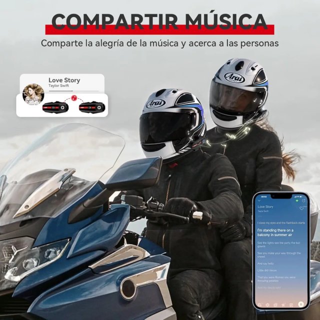 2 XGP Intercomunicador Moto Bluetooth
