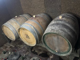 Barriles de vino de madera