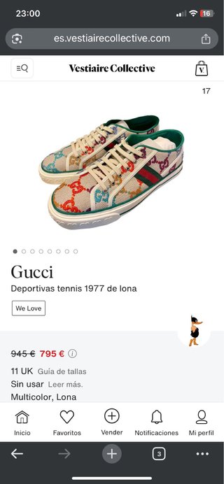 Zapatillas Gucci 1977 Beige Multicolor