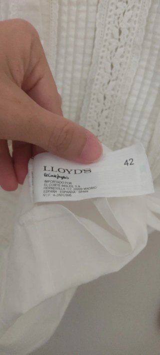 Blusa Lloyds Talla 42 Encaje