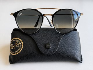 Ray-Ban Nero e Oro Doppio Ponte (RB 3016 998/32)