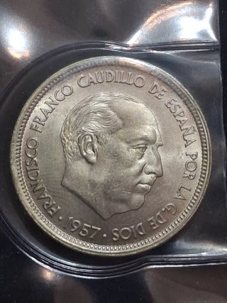 50 Pesetas 1957 España 68 SC TROQ