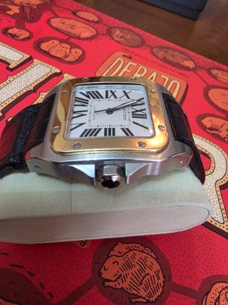 Cartier Santos 100 XL Acero y Oro, Garantia.