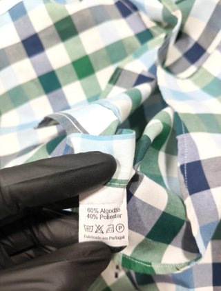 Camisa Tommy Hilfiger Cuadros Verde y Azul