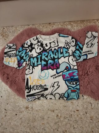 Camiseta manga larga graffiti 11 años