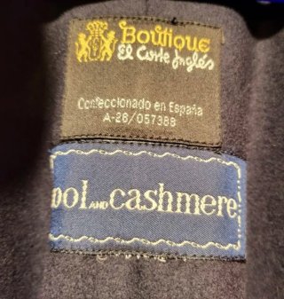 Capa española azul marino casi negro