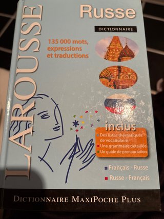 Larousse dictionnaire russe français-russe, rus...