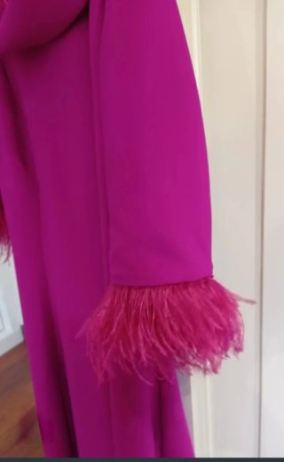 Vestido de madrina color buganvilla