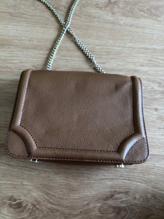 Bolso Tous Camel Piel Cadena Plata