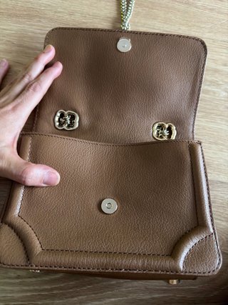 Bolso Tous Camel Piel Cadena Plata