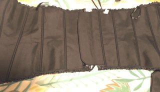 Conjunto Corset Negro Vintage 5XL