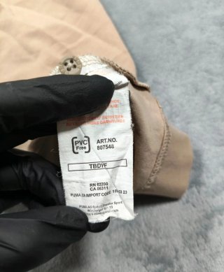 Polo Puma Beige Rayas Marrones Talla S