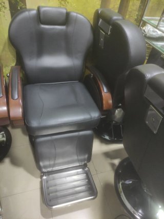 Sillón de barbero negro