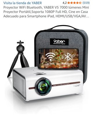 Proyector Yaber V5 7000 lúmenes Blanco
