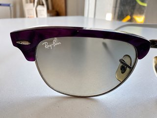 Ray-Ban Clubmaster Viola/Bianco -Set Completo raro
