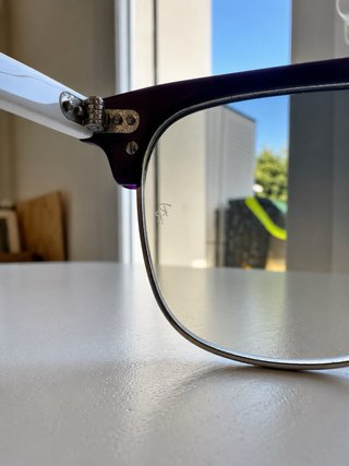 Ray-Ban Clubmaster Viola/Bianco -Set Completo raro
