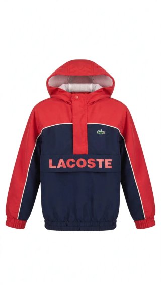 Sudadera Lacoste Roja y Azul Talla 8