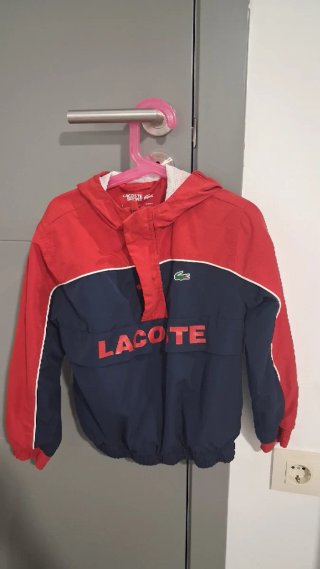 Sudadera Lacoste Roja y Azul Talla 8