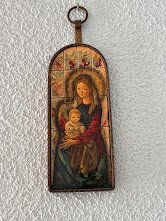 Icono Virgen con Niño Vintage