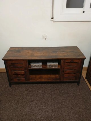 Mueble TV rústico madera