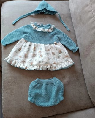 Precioso vestido bebé un mes!