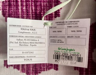 Neceser/Cartera de mano TOUS acolchado negro