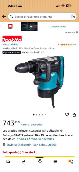 Martillo Makita HR4511C AVT