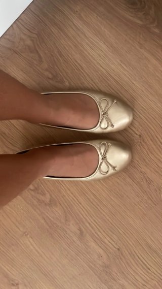 Pack de bailarinas negras y doradas talla 35