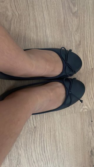 Pack de bailarinas negras y doradas talla 35