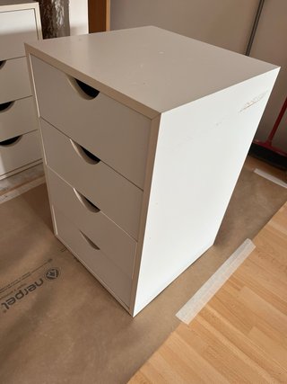 Cajonera 4 cajones blanca